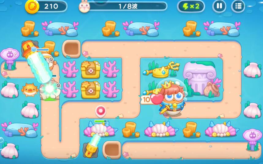 保衛蘿卜4海的閨女86關攻略，海的閨女86關高分必備布局攻略