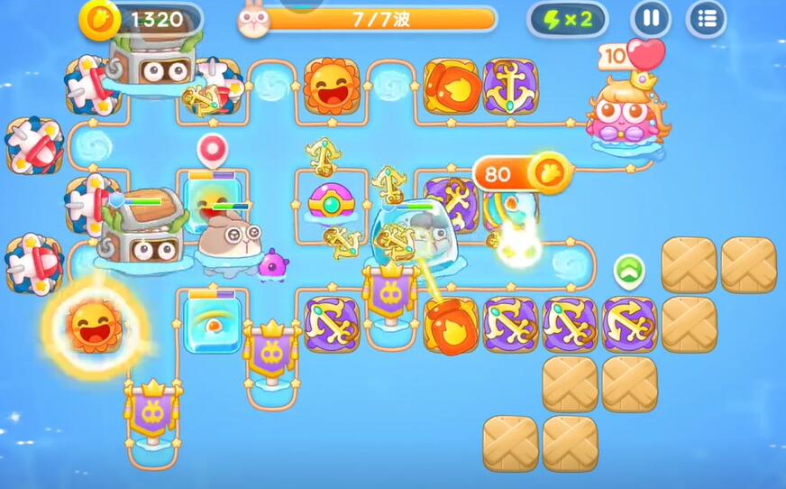 保衛蘿卜4海的閨女76關攻略，海的閨女第76關順利通關攻略