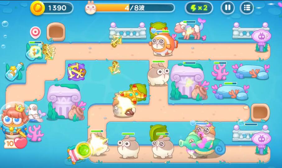 保衛(wèi)蘿卜4海的閨女73關(guān)攻略，海的閨女第73關(guān)攻略